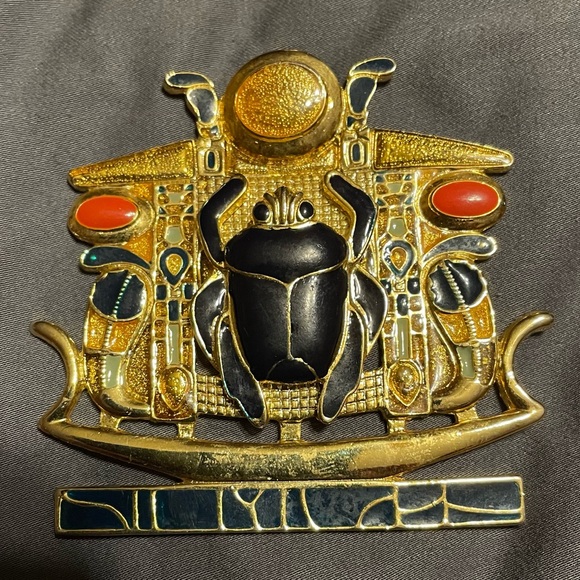 Egyptian revival scarab charm - Picture 1 of 4
